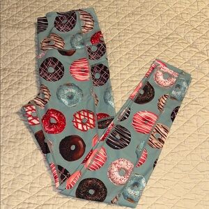 Muscles and Donuts Donut Print Leggings